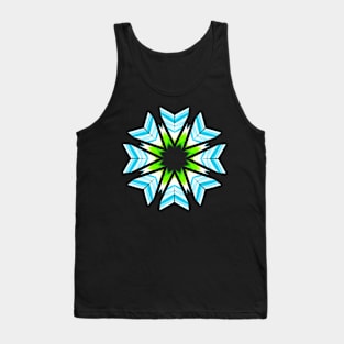 Blue and green Star Tank Top